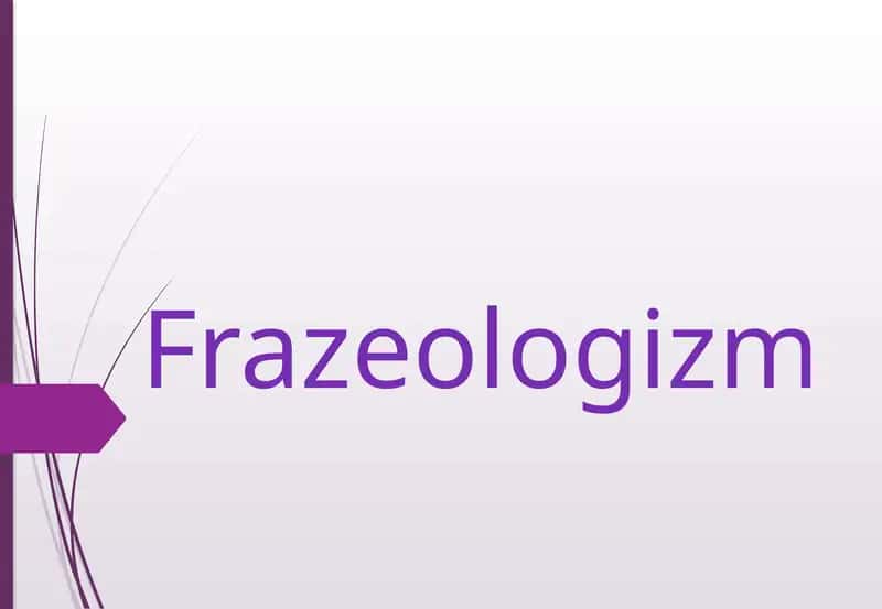 Frazeologizm 1