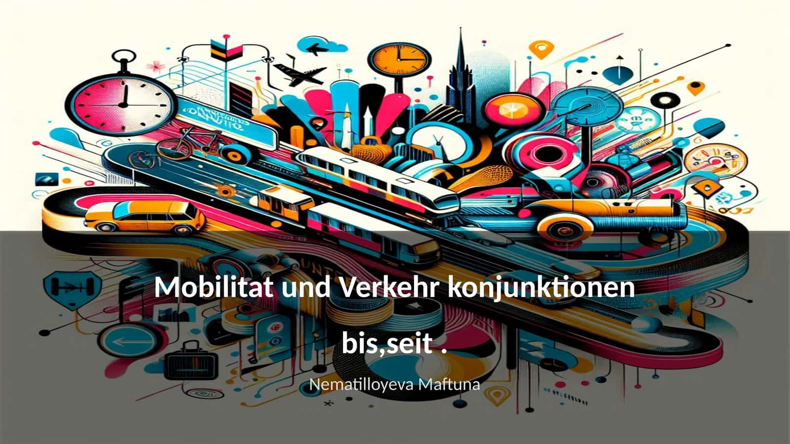 Mobilitat und Verkehr konjunktionen bis,seit 1