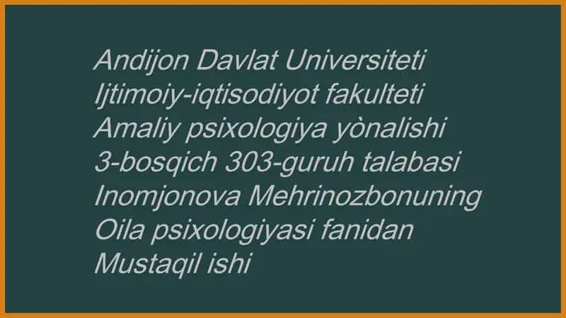 Ajralish va psixologiya 1