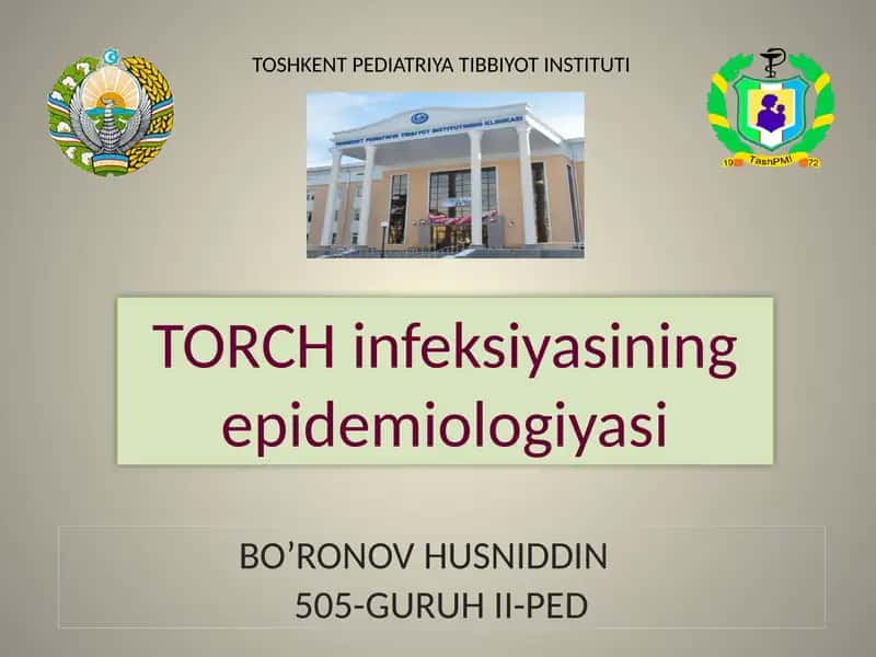 TORCH infeksiyasining epidemiologiyasi 1