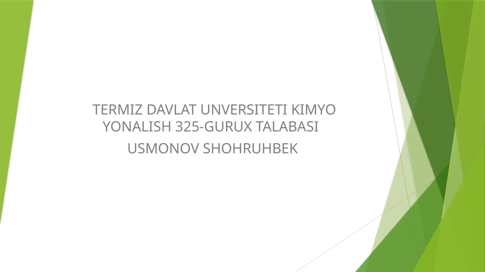 TERMIZ DAVLAT UNVERSITETI KIMYO YONALISH 325-GURUX TALABASI 1