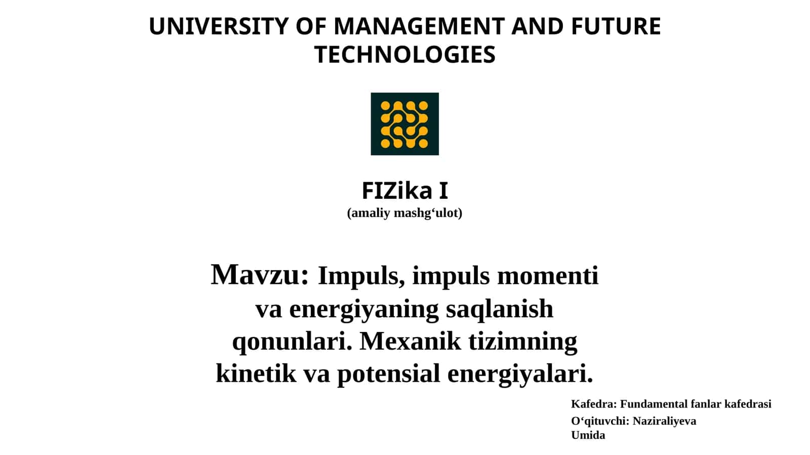 FIZikaI 1