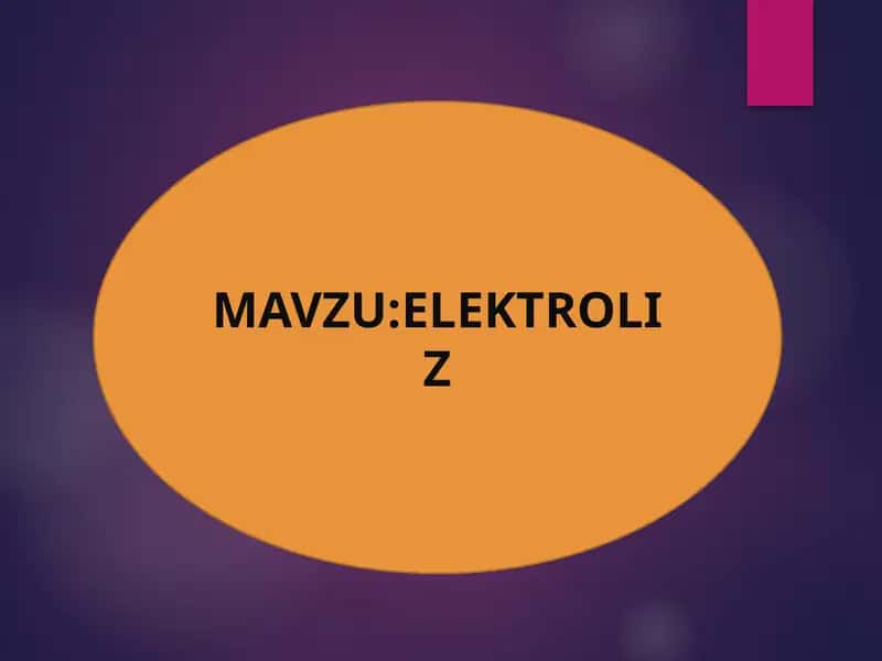 ELEKTROLIZ 1