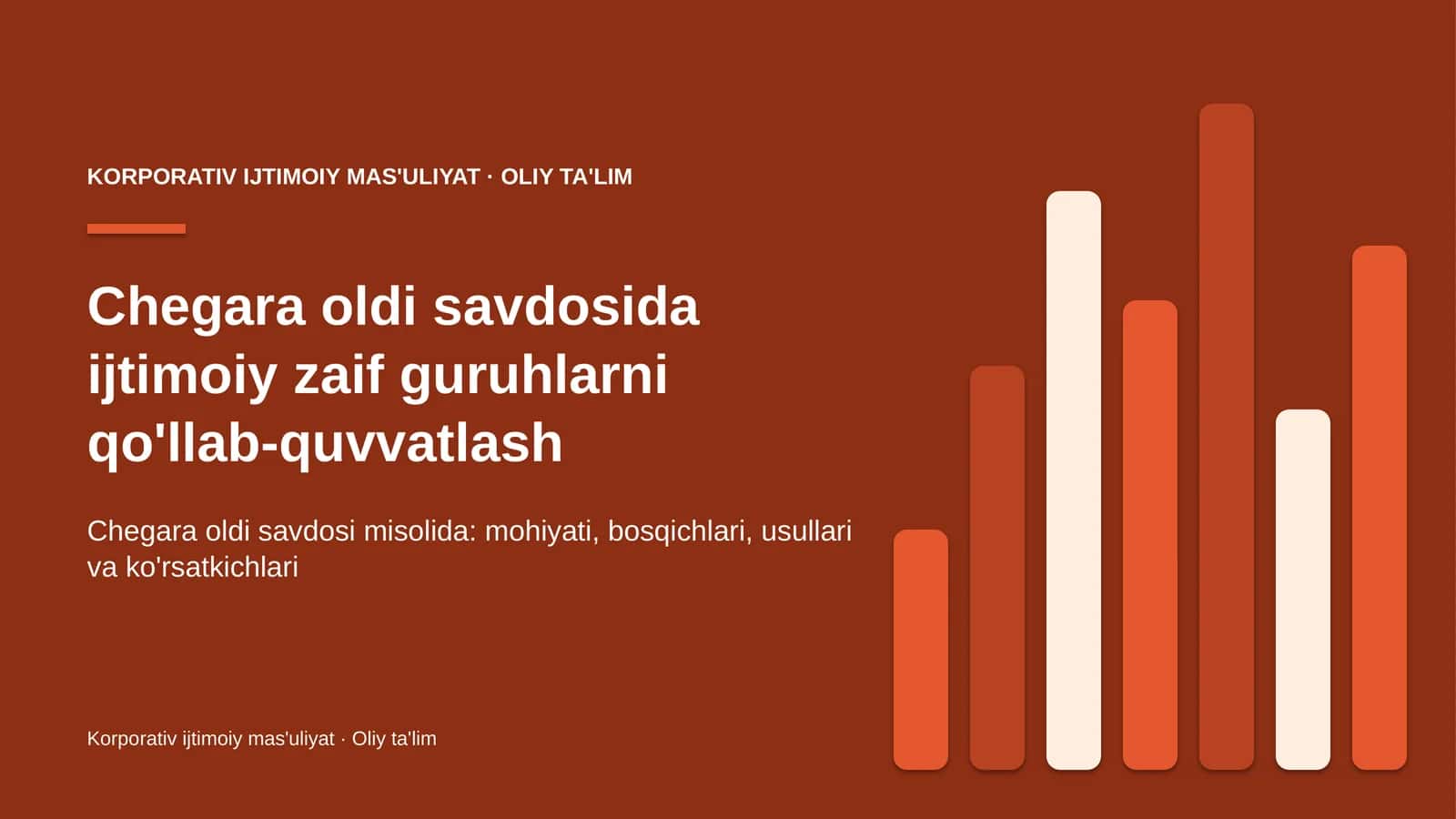 Chegara oldi savdosida ijtimoiy zaif guruhlarni qo'llab-quvvatlash 1