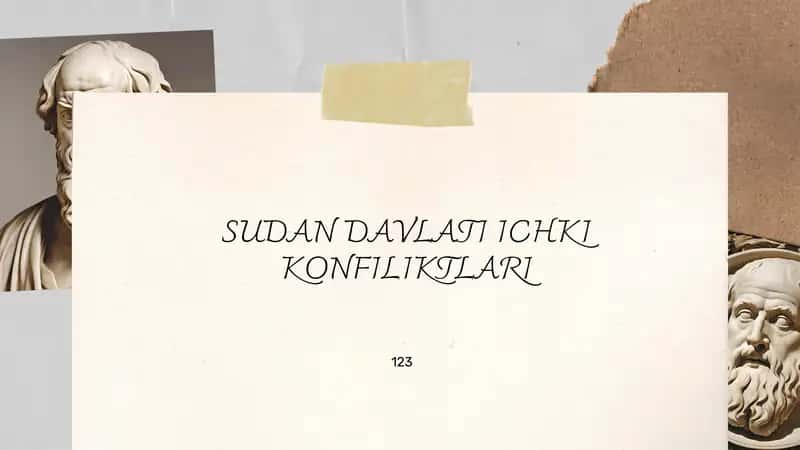 Sudan Davlati Ichki Konfliktlari 1