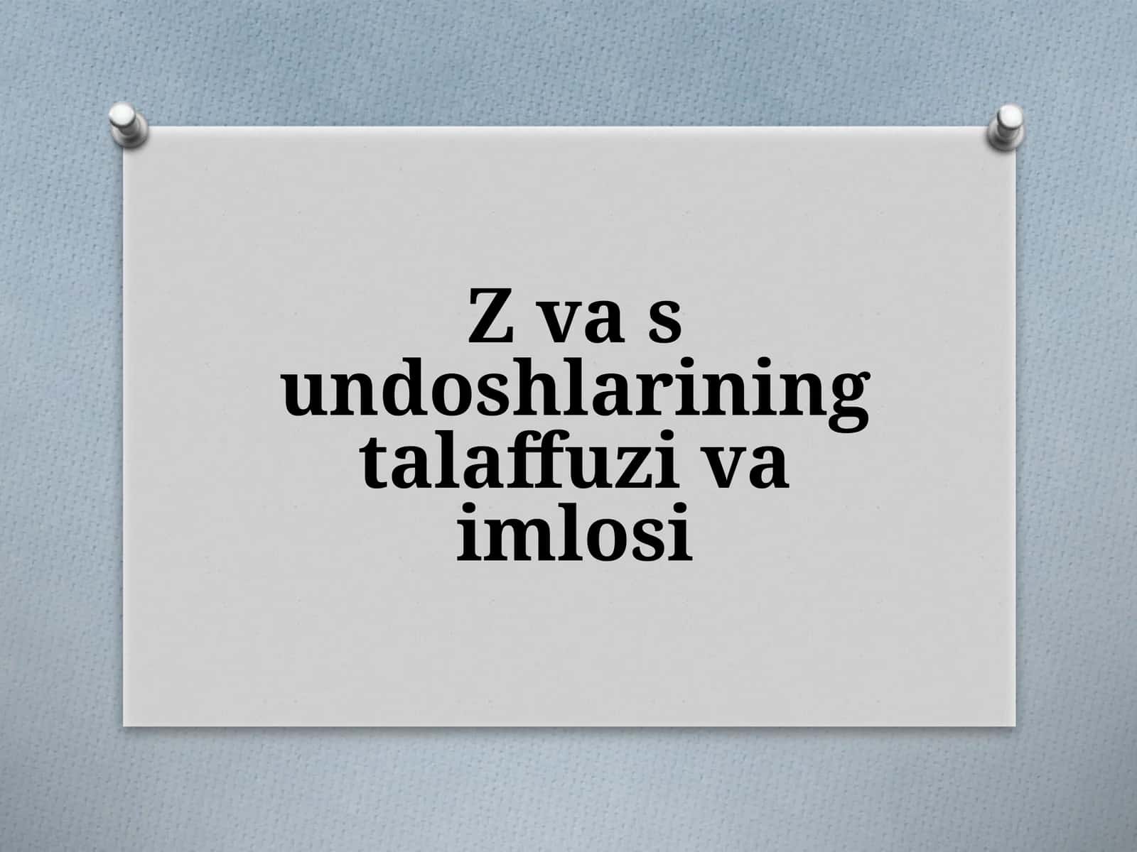 Ayrim undoshlar imlosi 1