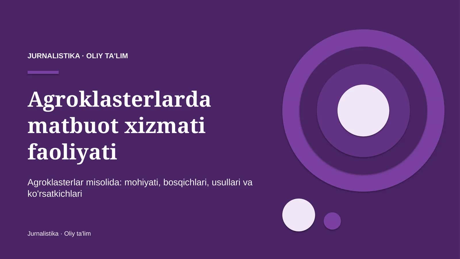 Agroklasterlarda matbuot xizmati faoliyati 1