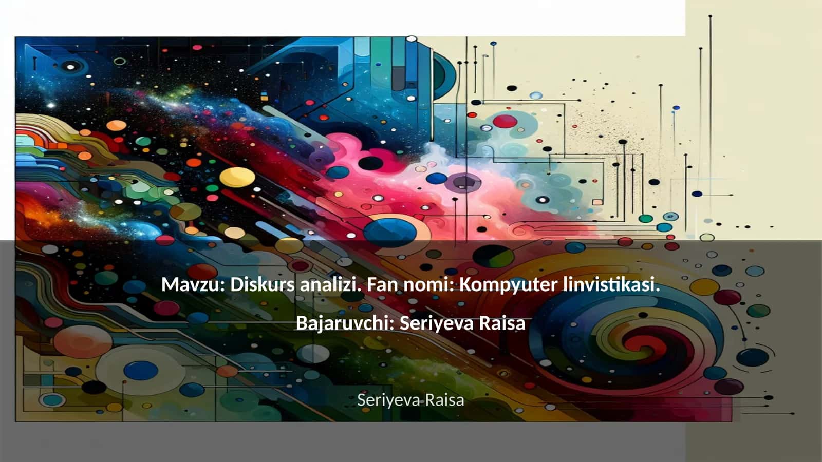 Diskurs analizi 1