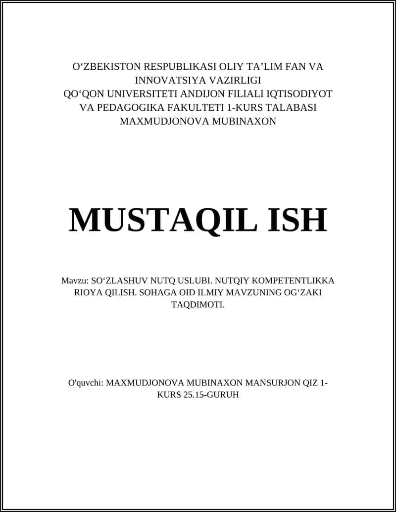 SOʻZLASHUV NUTQ USLUBI 1