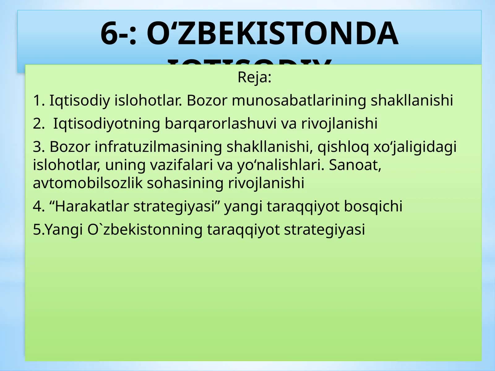 Iqtisodiy Ishlar 1