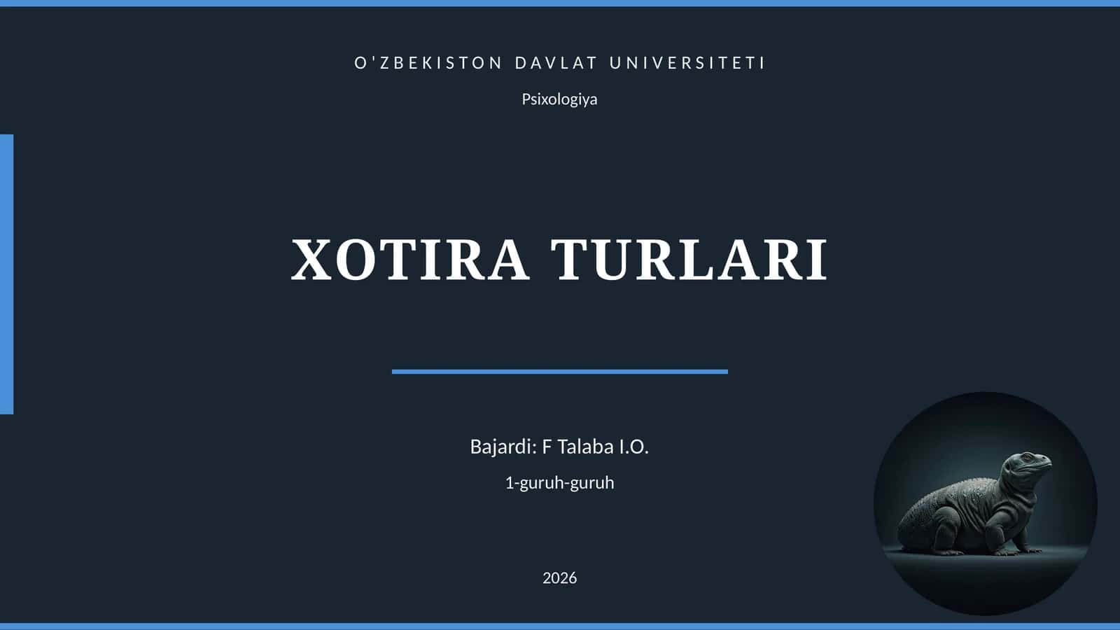 XOTIRA TURLARI 1