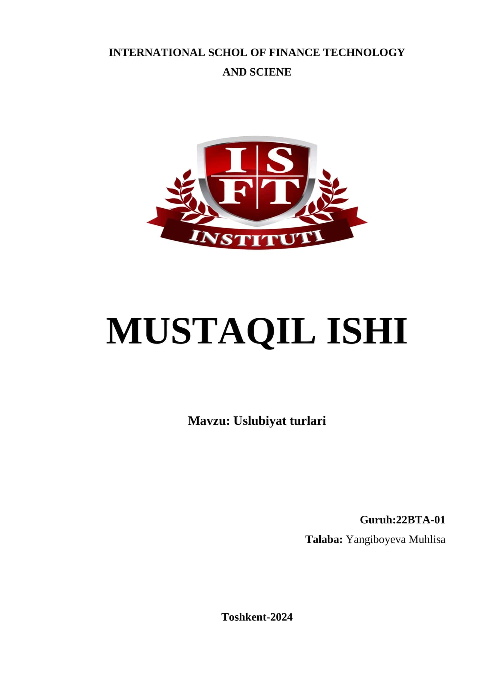 Uslubiyat turlari 1
