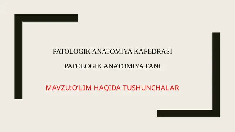 Oʻlim haqida tushunchalar 1