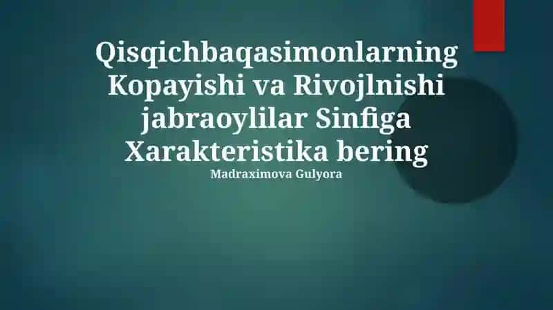 Qisqichbaqasimonlarning Kopayishi va Rivojlnishi jabraoylilar Sinfiga Xarakteristika bering