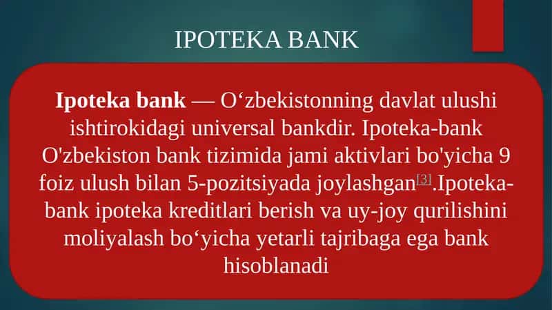 IPOTEKA BANK 1