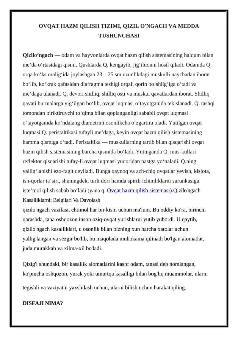 OVQAT HAZM QILISH TIZIMI 1