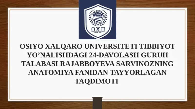 Gipotalamus o'zaklari va klinik ahamiyati 1