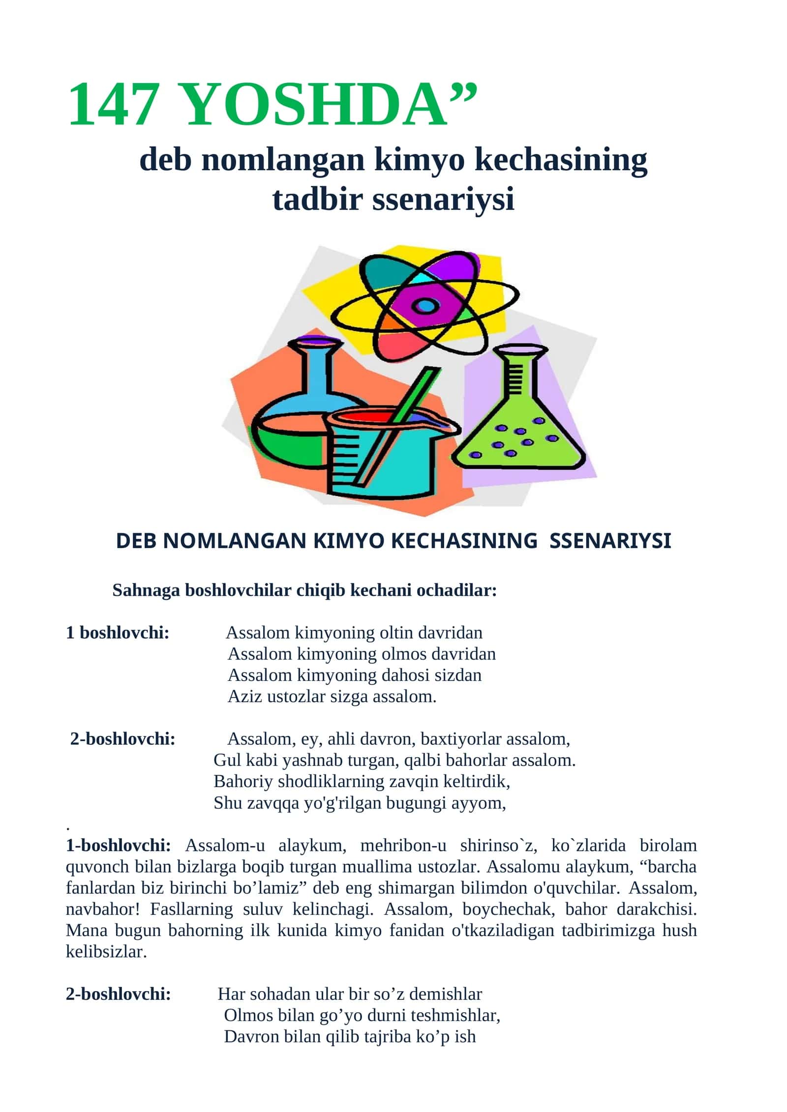 DAVRIY SISTEMA 147 YOSHDA 1