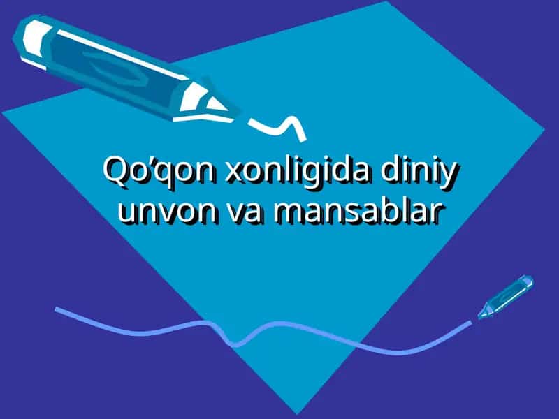 Qo’qon xonligida diniy unvon va mansablar 1