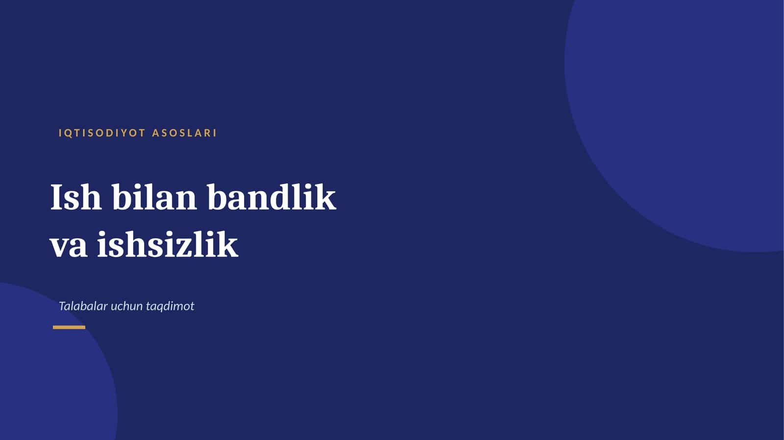 iqtisod fani uchun ppt 1