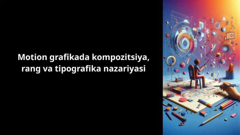 Motion grafikada kompozitsiya, rang va tipografika nazariyasi 1