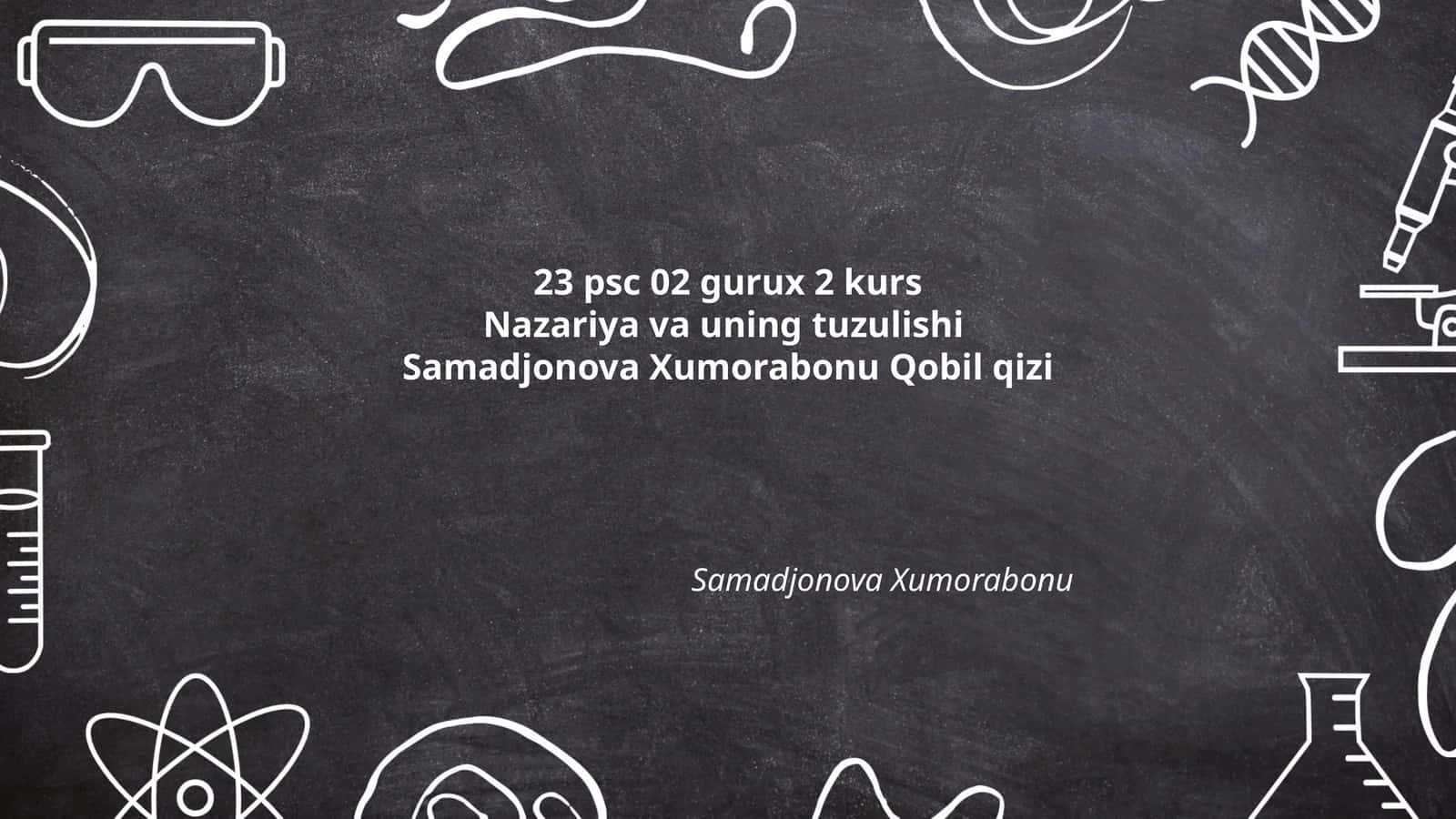 Nazariyaning Mohiyati 1