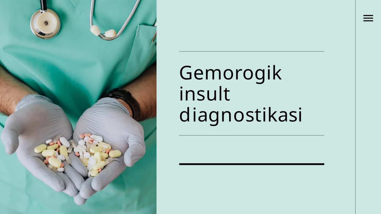 Gemorogik  insult  diagnostikasi 1
