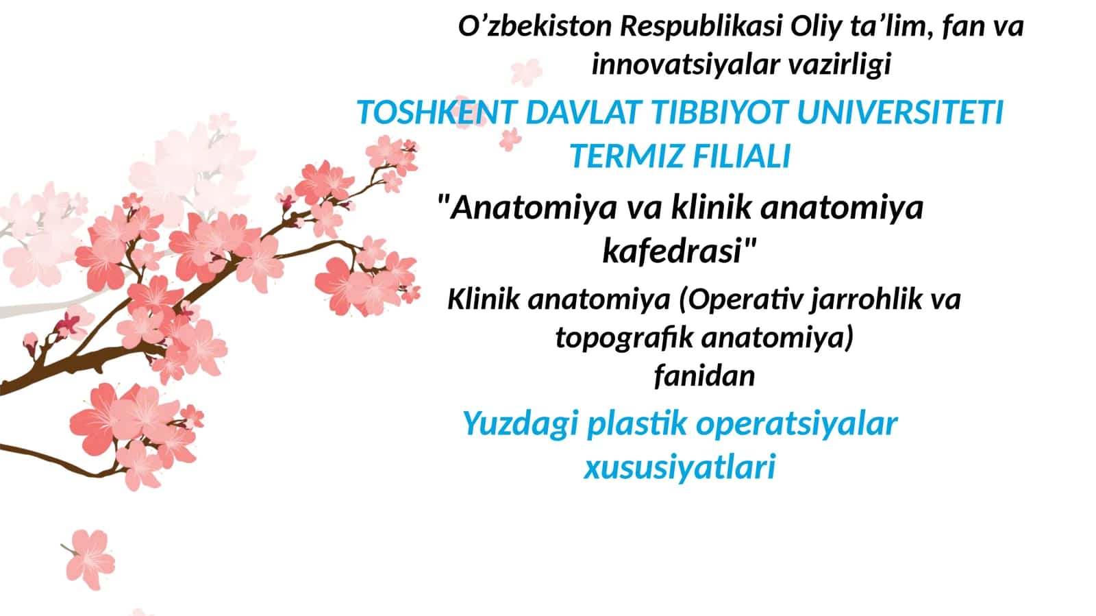 Yuz plastik operatsiyalari tasnifi 1