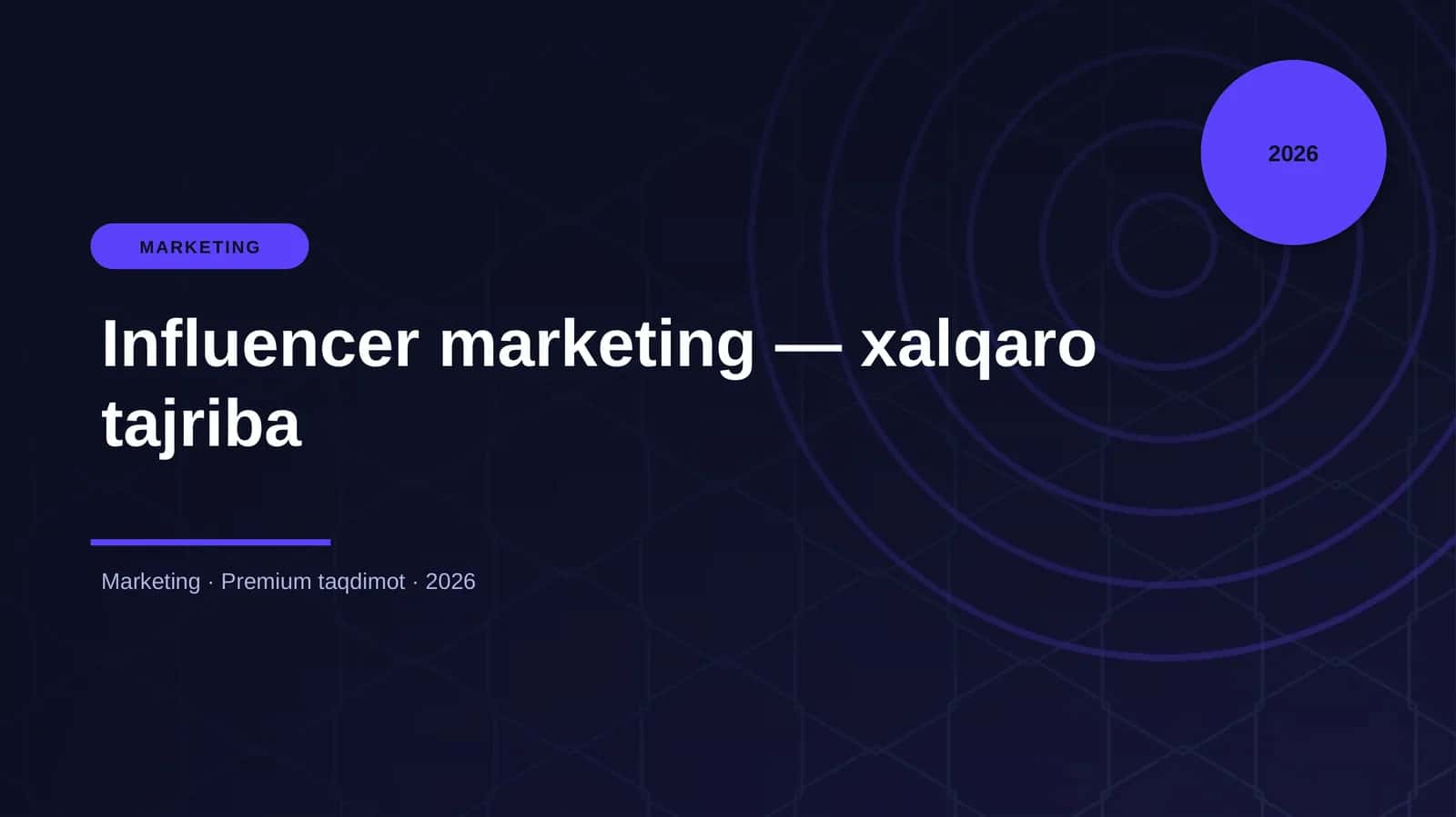 Influencer marketing — xalqaro tajriba 1