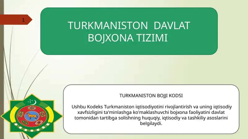 Turkmaniston Davlat Bojxona Tizimi 1