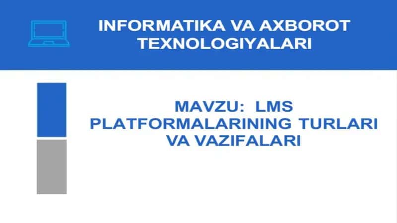 LMS platformalari 1