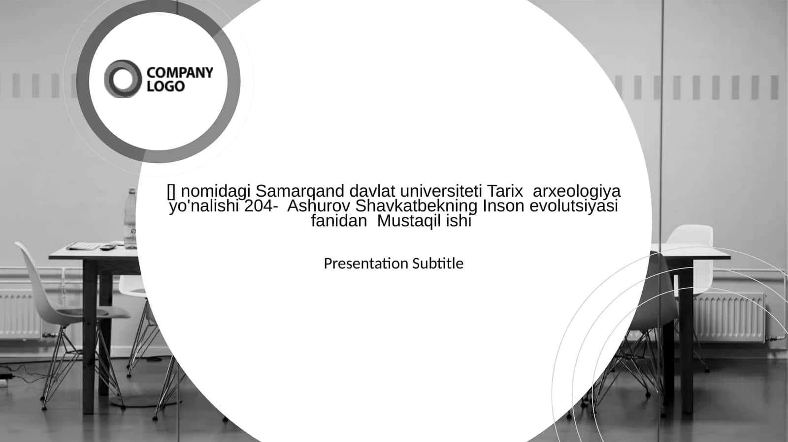 Inson evolutsiyasi fanidan Mustaqil ish 1