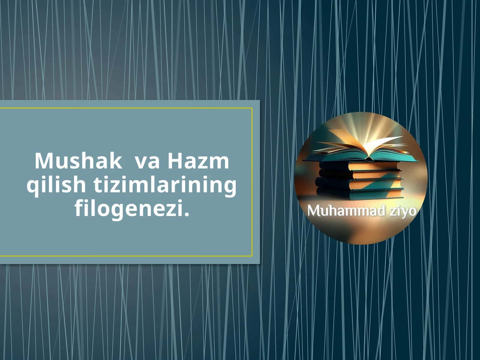 Ҳазм системаси онтогенези 1