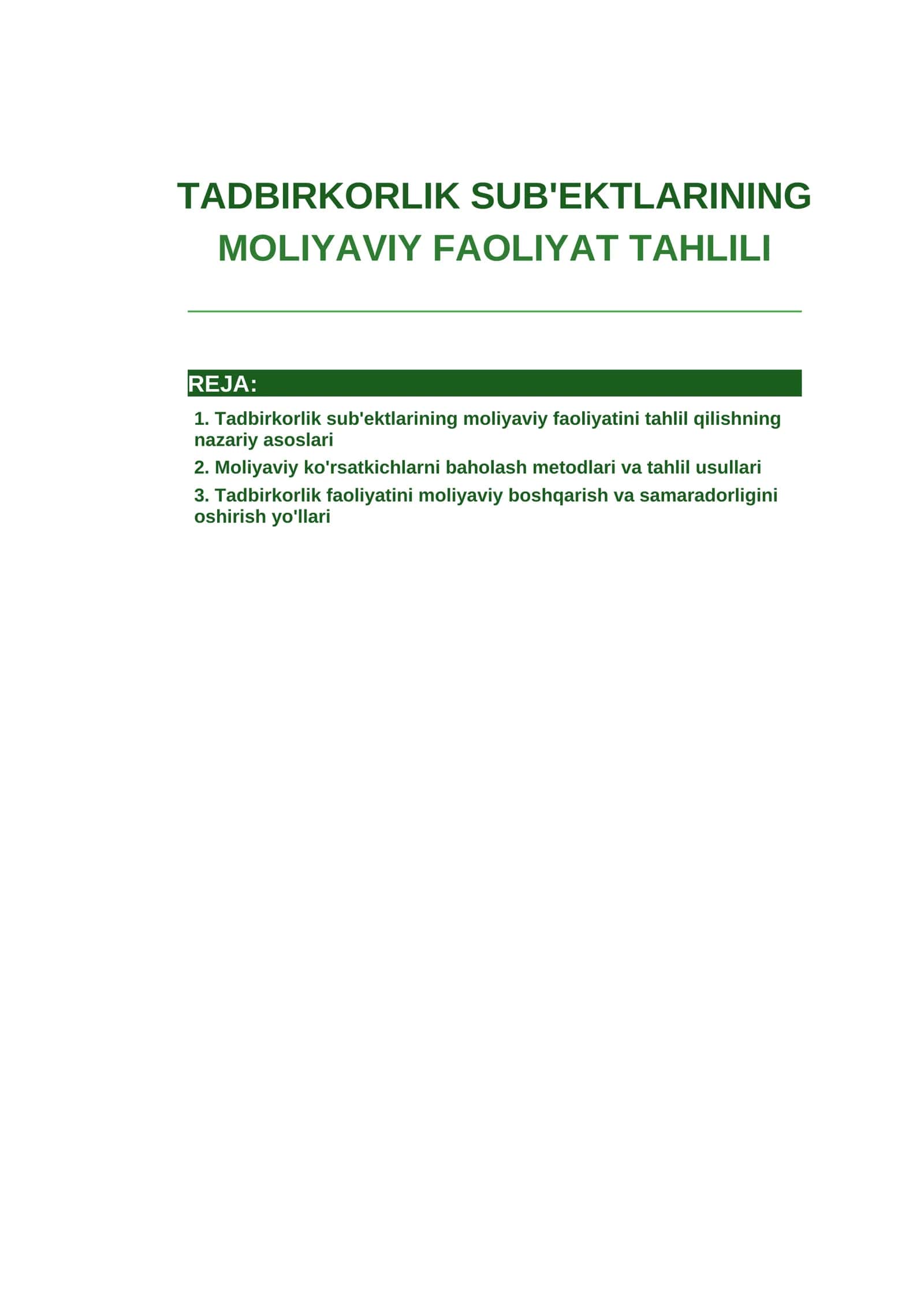 Tadbirkorlik sub'ektlarini moliyaviy... 1