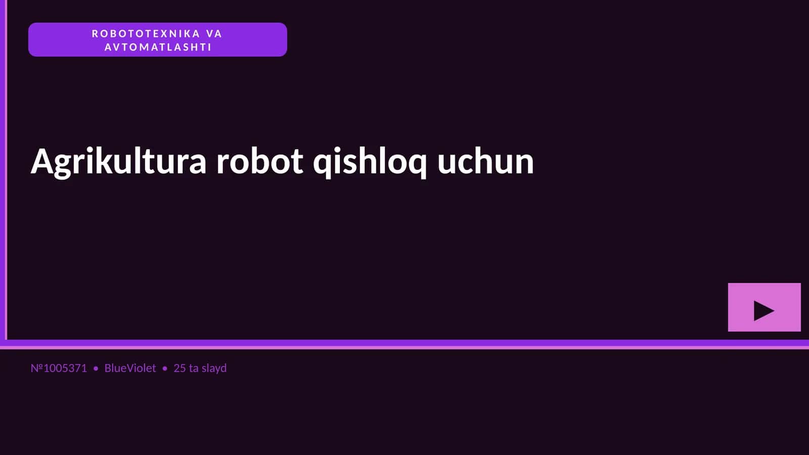 Agrikultura robot qishloq uchun 1