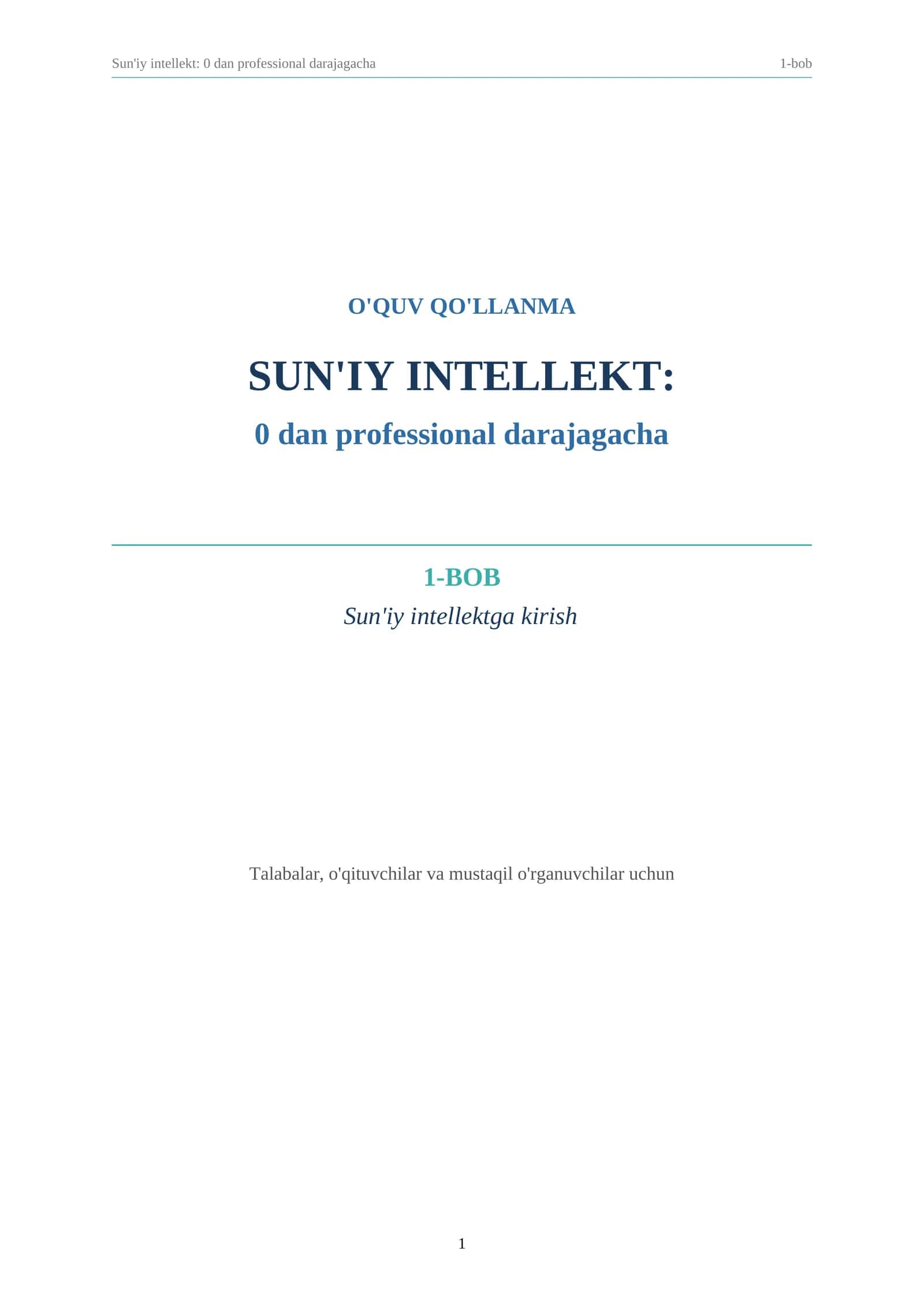 SUN'IY INTELLEKT 1