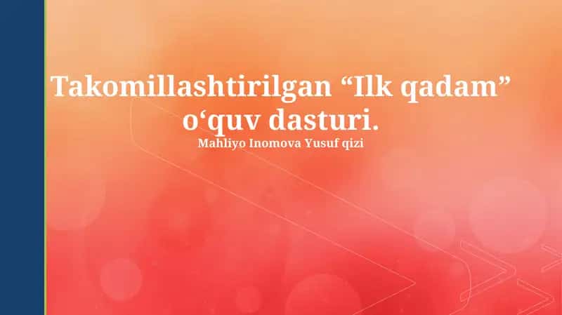 Ilk qadam 1