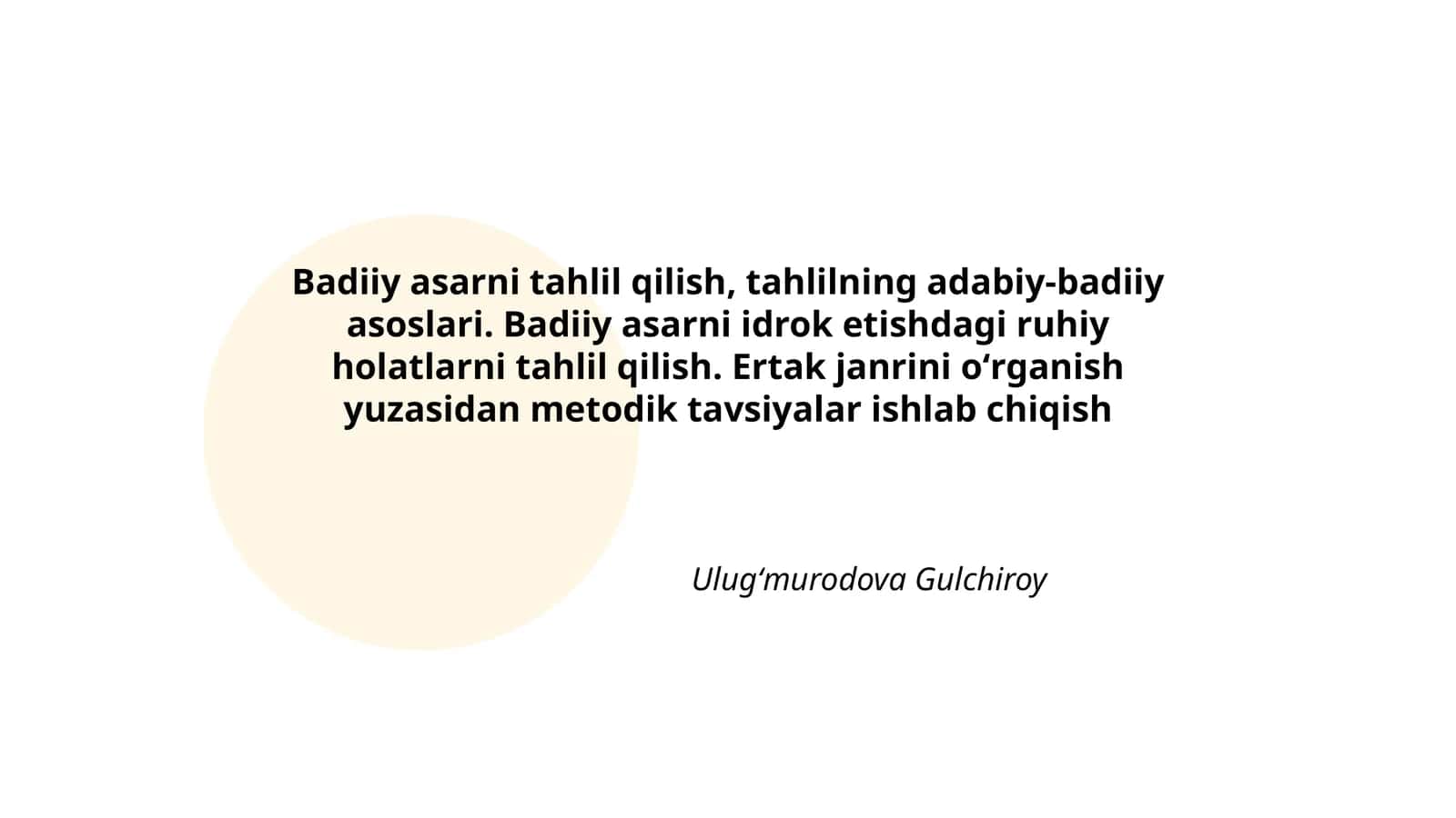 Badiiy asarni tahlil qilish 1