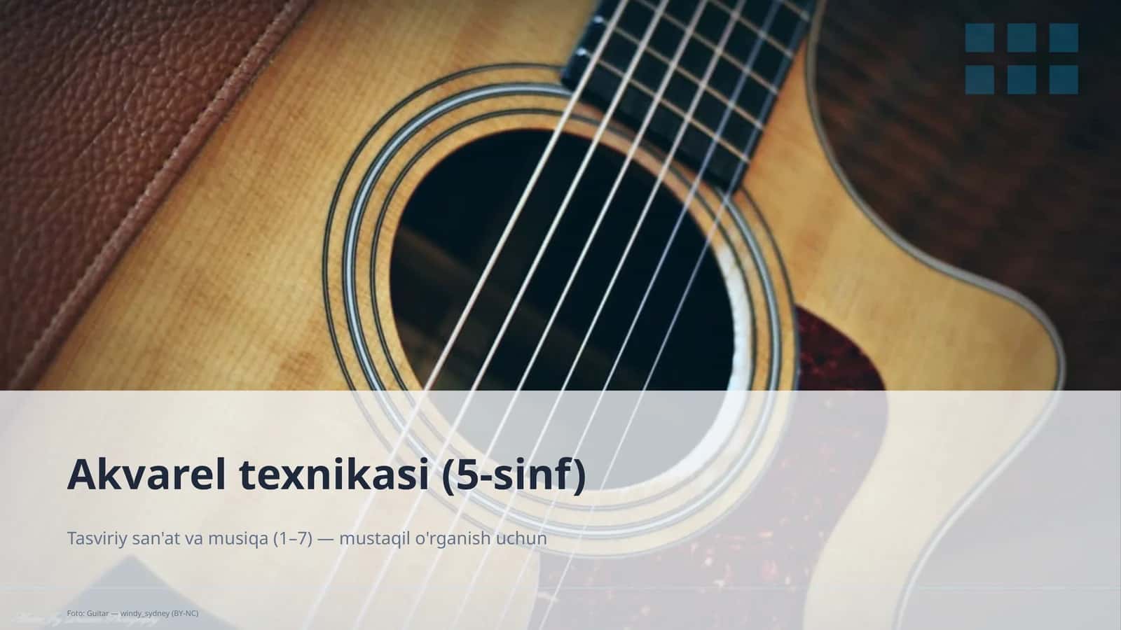 Akvarel texnikasi (5-sinf) 1