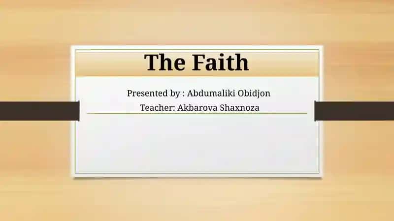The Faith