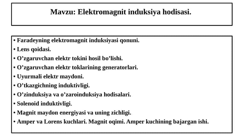 Elektromagnit induksiyasi 1