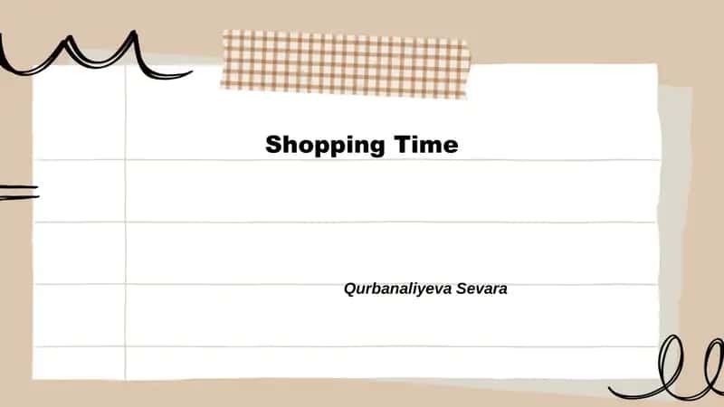 Shopping Time 1