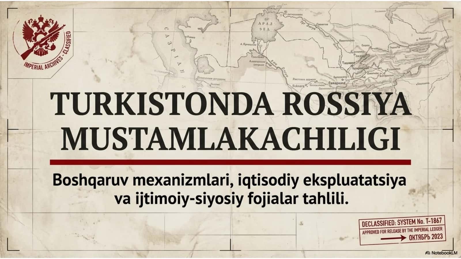 Turkistonda Rossiya mustamlakachiligi 1