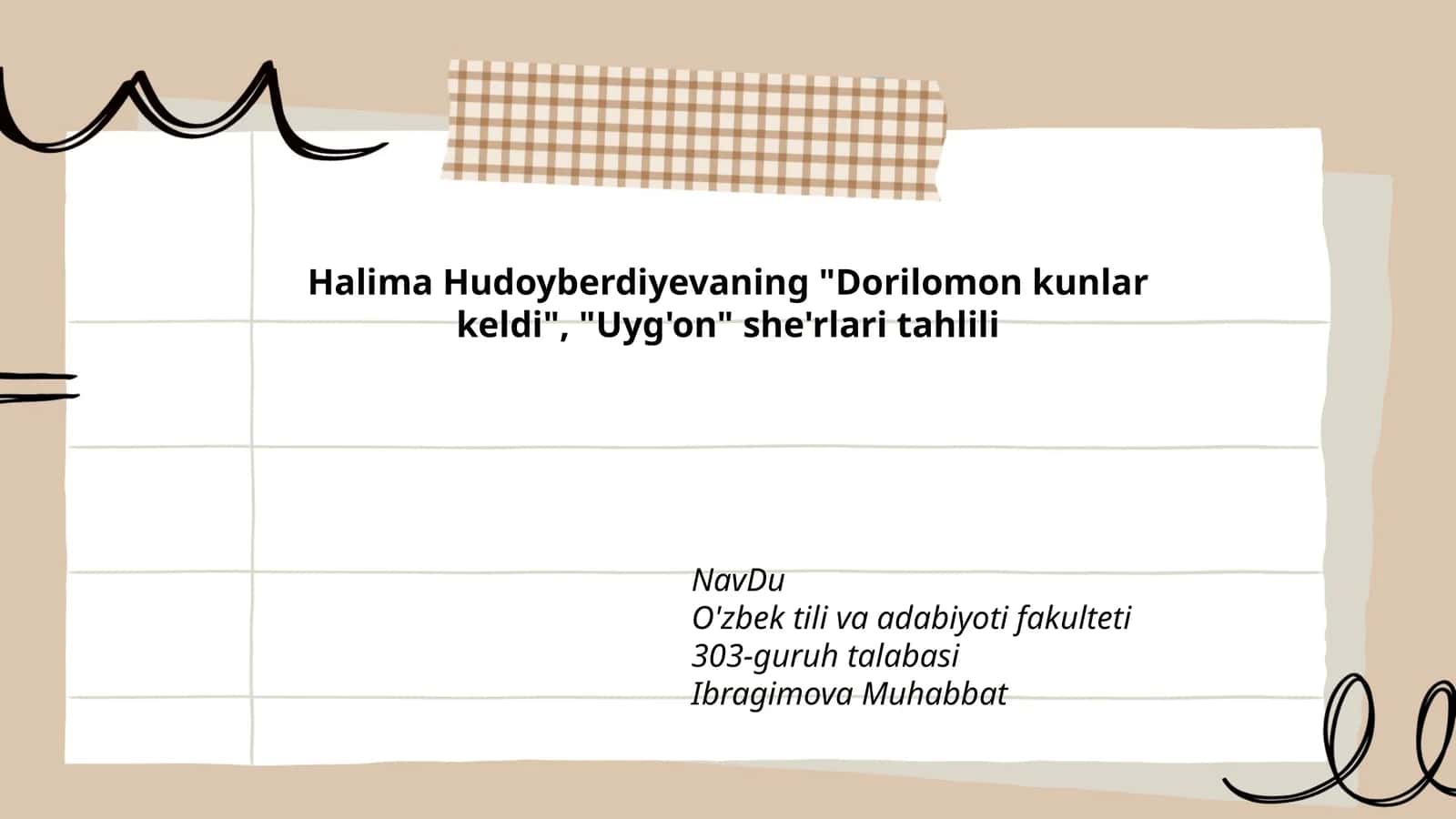 Dorilomon kunlar keldi, Uyg'on she'rlari tahlili 1