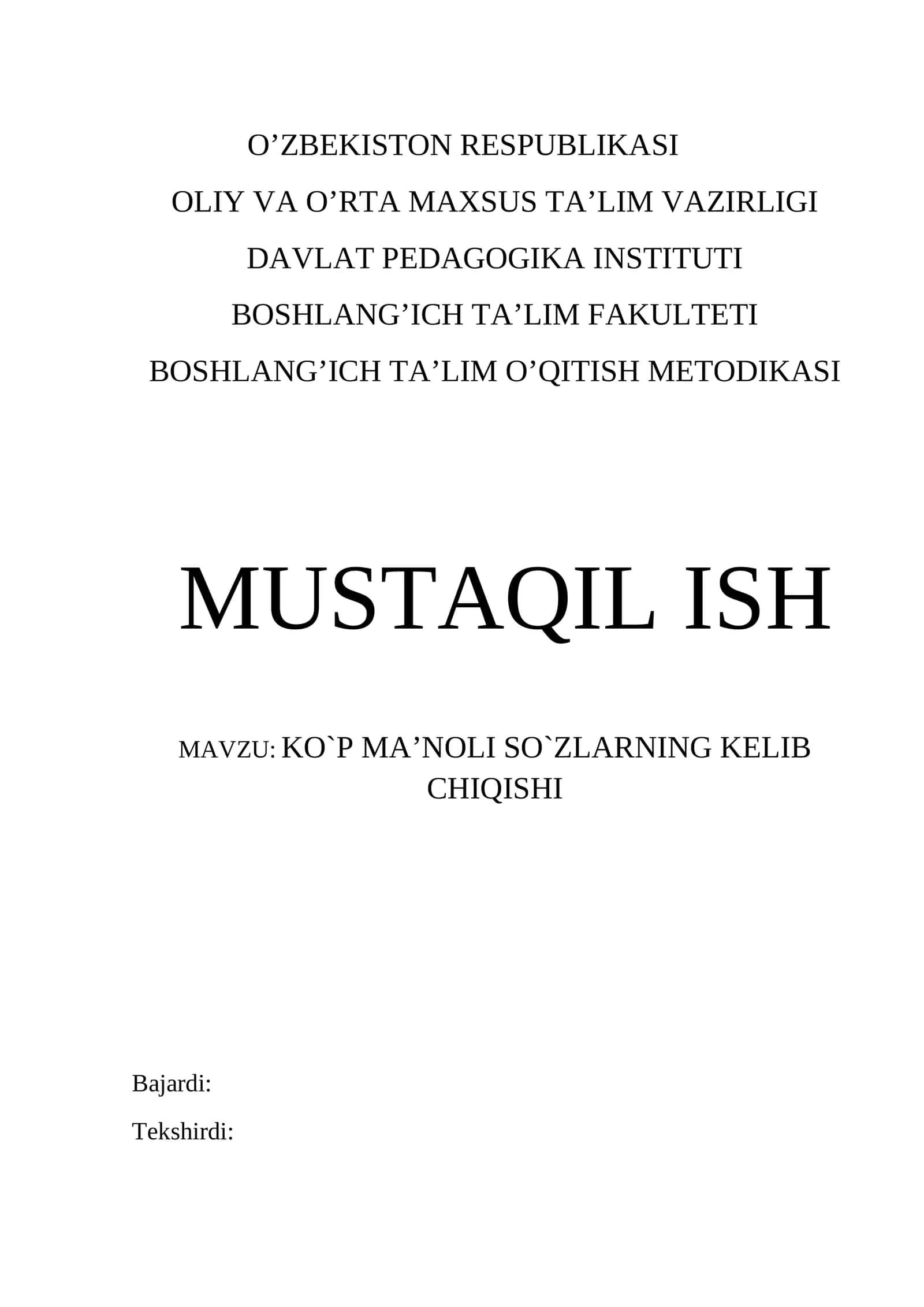 KO`P MA’NOLI SO`ZLARNING KЕLIB CHIQISHI 1