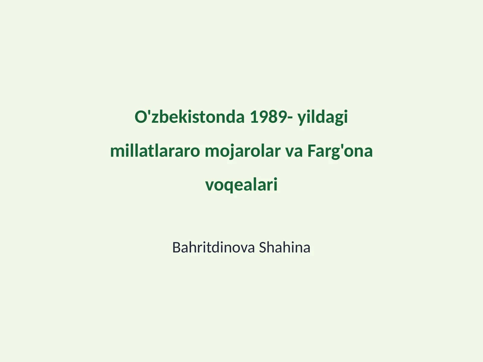 Farg'ona voqealari 1