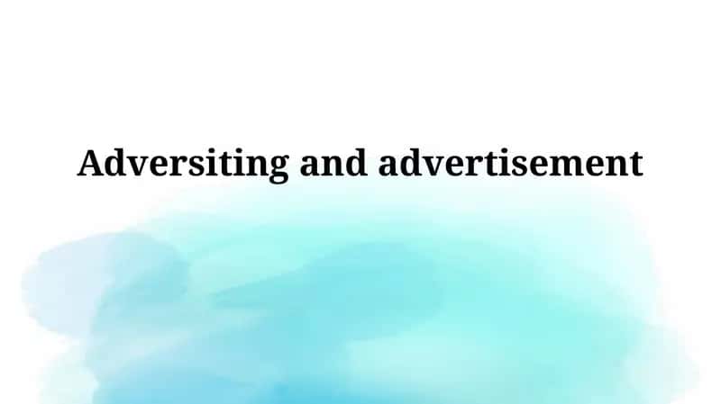 Advertising Regulations and Laws 1