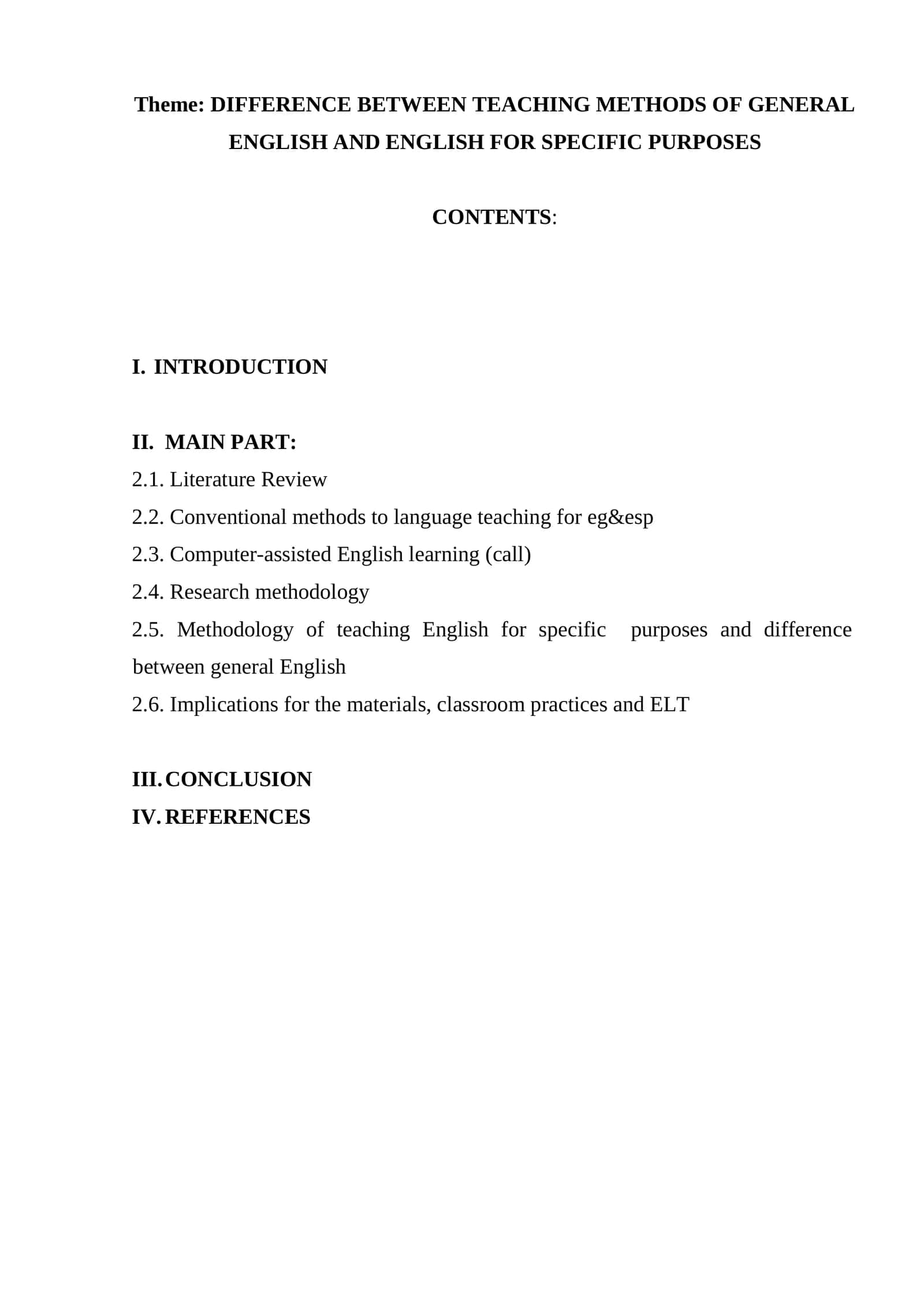 Difference between teaching methods of general english and english for specific purposes 1