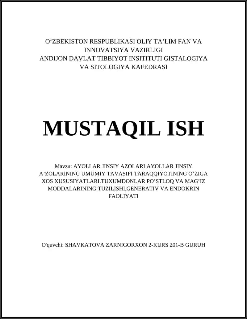 AYOLLAR JINSIY AZOLARI 1