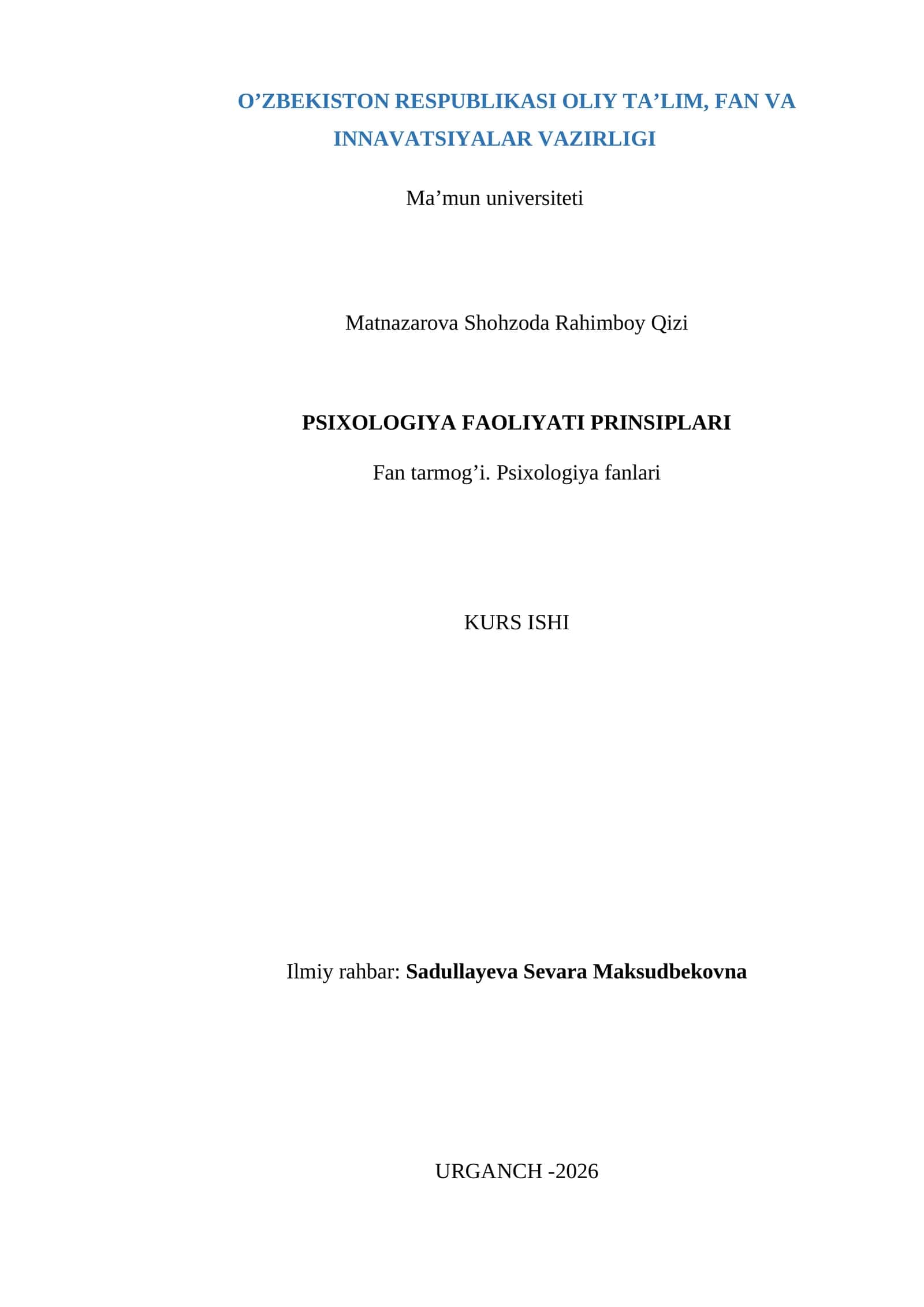PSIXOLOGIYA FAOLIYATI PRINSIPLARI 1